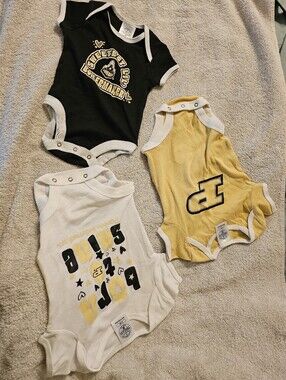 NWOT Purdue Boilermakers One-Piece - 3 Piece Set. Size:3-6M.